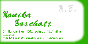 monika boschatt business card